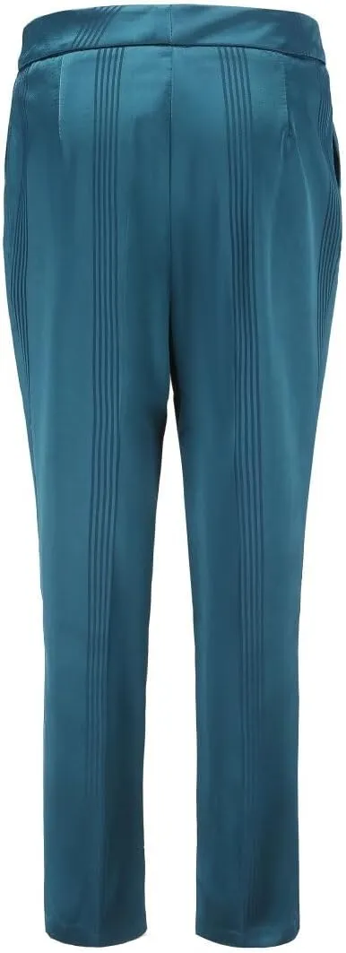 YYNUDA Women's Business 2 Piece Office Lady Pinstripe Suit Set Slim Fit Blazer and Pants